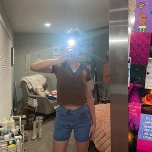 John Galt Brown Hailie Baby Tee